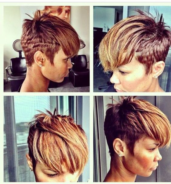 Black hair style  Short quick weave styles Cute hairstyles for short hair  Short hair styles pixie